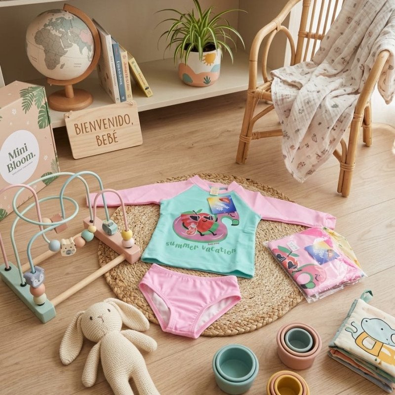 CONJUNTO BEBE UV REMERA M/L ESTRELLA COMBINADO 