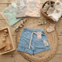 SHORT BEBE CON ESTAMPA Y CORDON T:2 AL 6