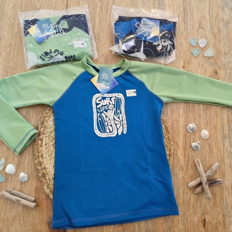REMERA UV NIÑO M/L COMBINADA C/ ESTAMPA T.10 Y 12