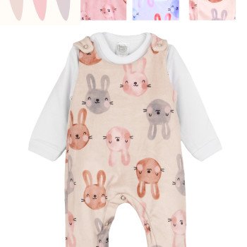 JARDINERO PLUSH C/ REMERA M/L