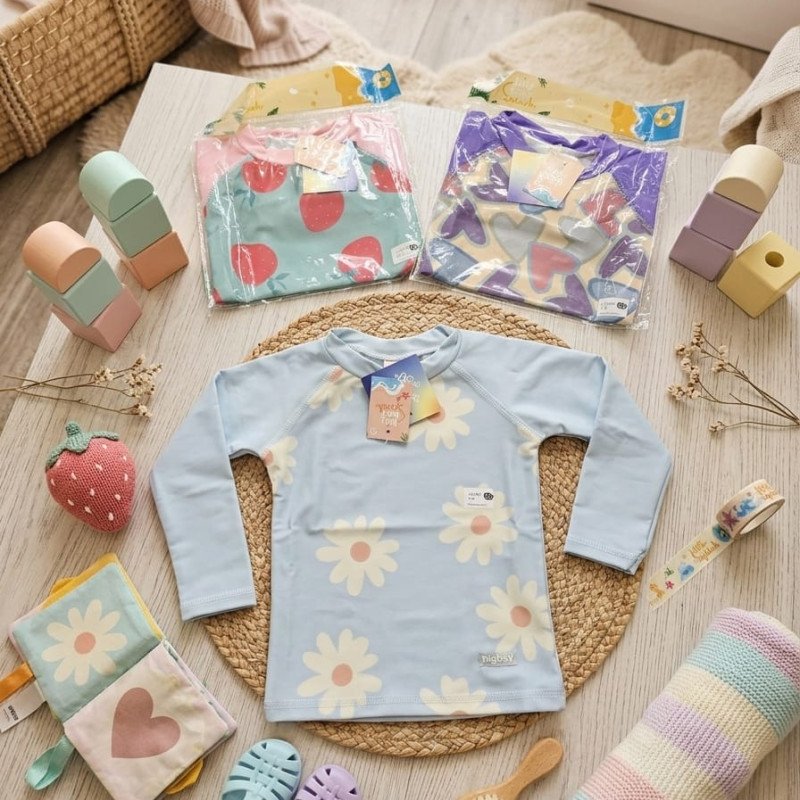 REMERA UV NENA M/L COMBINADA ESTAMPADA 