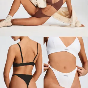 CONJUNTO ALGODON/LYCRA TRIANGULO Y REGULABLE T.85AL105