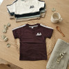 REMERA BEBE M/C COMBINADA/ RAYAS Y ESTAMPA T.2 AL 6