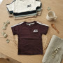 REMERA BEBE M/C COMBINADA/ RAYAS Y ESTAMPA T.2 AL 6