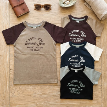 REMERA BEBE M/C COMBINADA/ RAYAS Y ESTAMPA T.2 AL 6