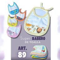 BABERO TOALLA CON ESTAPADO X 12