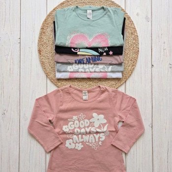 REMERA NENA C/ESTAMPA M/L T.4 AL 16 PEIN