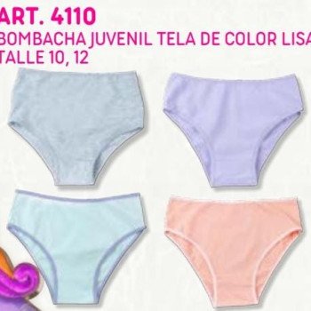 BOMBACHA JUVENIL TELA DE COLOR/LISAS T.10AL14