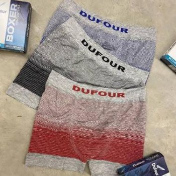 BOXER SIN COSTURA RAYADO EN CAJA T.S AL 2XL