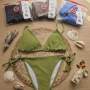 BIKINI TEXTURADA LISA C/ DIJE ESTRELLA  T.1 AL 3