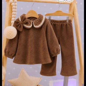 CONJUNTO BEBA VESTIDO POLAR PATAGONIA C/ PANTALON