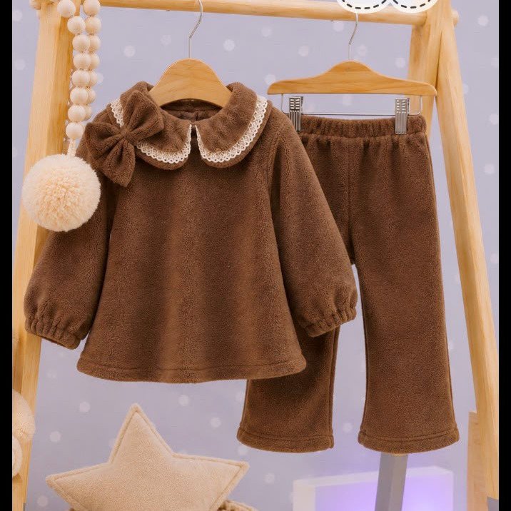 CONJUNTO BEBA VESTIDO POLAR PATAGONIA C/ PANTALON