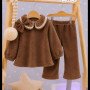 CONJUNTO BEBA VESTIDO POLAR PATAGONIA C/ PANTALON