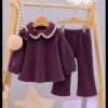 CONJUNTO BEBA VESTIDO POLAR PATAGONIA C/ PANTALON