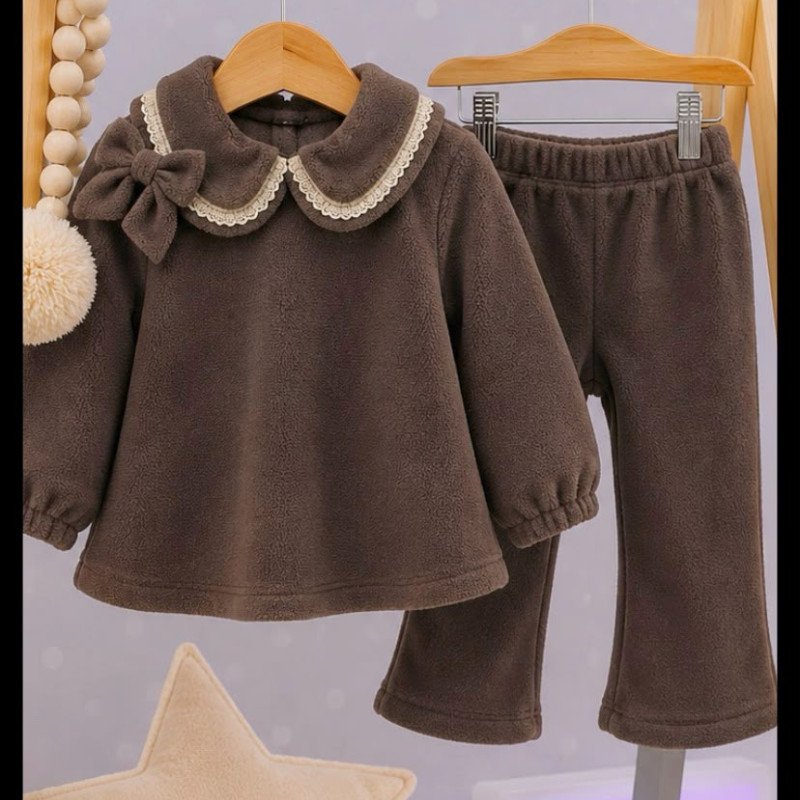 CONJUNTO BEBA VESTIDO POLAR PATAGONIA C/ PANTALON