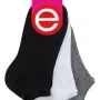 SOQUETE MUJER X3 BLANCO NEGRO GRIS T.UNICO