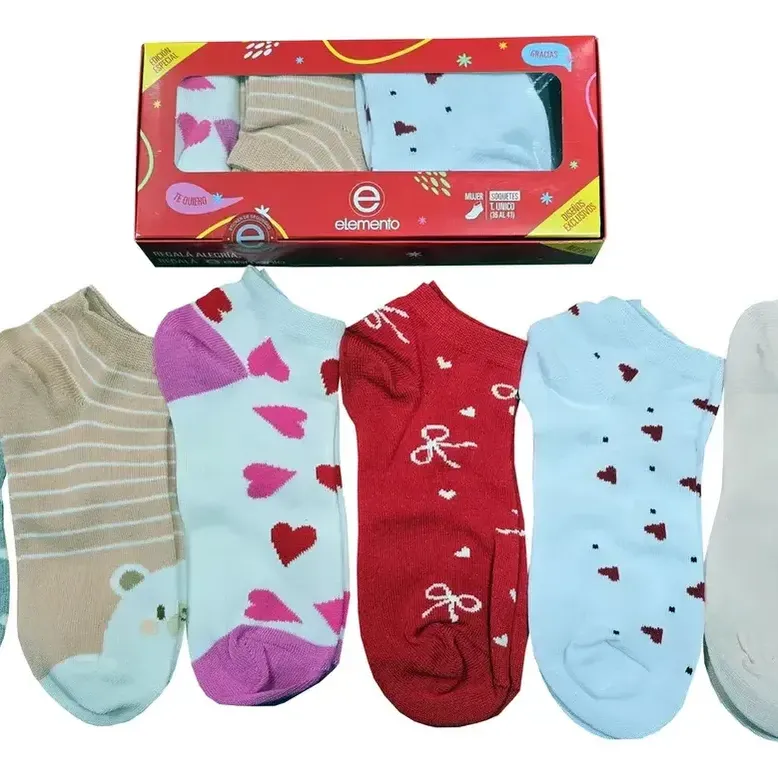 CAJA X 6 REGALO MUJER SOQUETE VARIOS