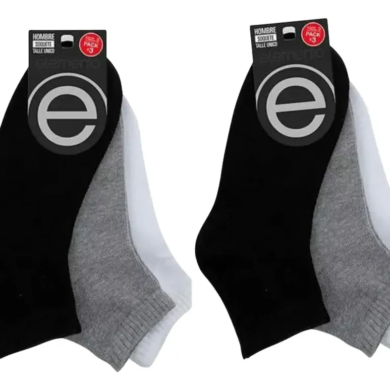 SOQUETE HOMBRE X3 PACK