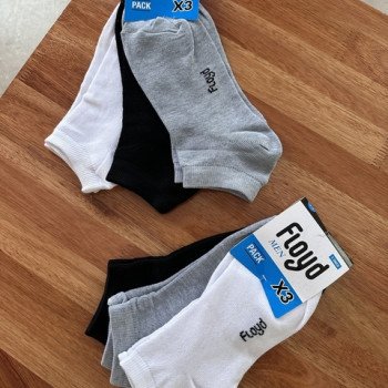 SOQUETE HOMBRE TRIPACK ALG. Y LYCRA 