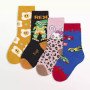 MEDIAS ALGODON . 4 ESTAMPADAS