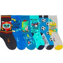 MEDIAS ALGODON 1 ESTAMPADAS