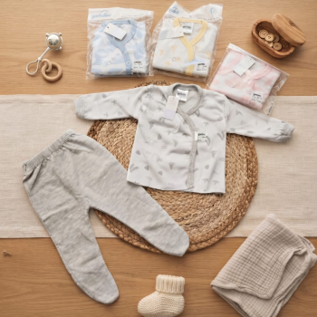 CONJUNTO BATA Y RANA ESTAMPADO VARIOS T. 0 AL 3 GAMISE