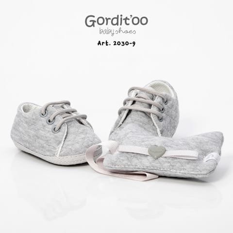 ZAPATILLA GRIS MELANGE MATELAZE C/SONAJE