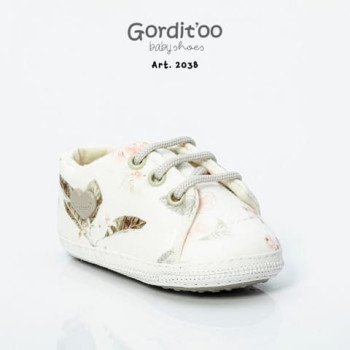 ZAPATILLAS BRBA ESTAMPADA FLORES NATURAL