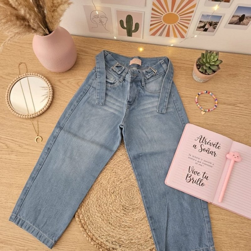 JEANS WIDE LEG NENA C/ CINTILLO T.6 AL 16