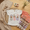 REMERA BEBA M/C JERSEY PEINADA  CON ESTAMPA T. 2 AL 6