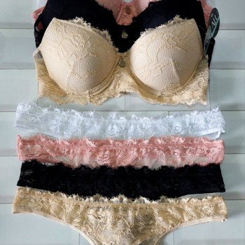 CONJ CORPIñO PUSH UP ENCAJE Y COLALESS E