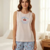 PIJAMA MUJER MUS.C/ FRASE ESTAMPAD