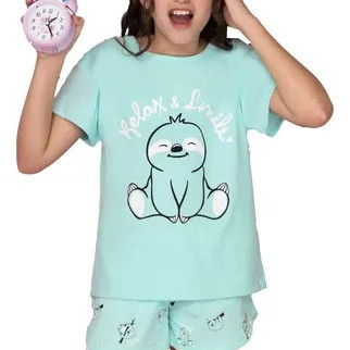 PIJAMA NIñO REMERA M/C SHORT
