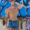 BOXER ALGODON/LYCRA ESTAMPADO SALPICADOS T.2XLY3XL