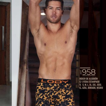 BOXER ALGODON/LYCRA ESTAMPADO SALPICADOS T.2XLY3XL