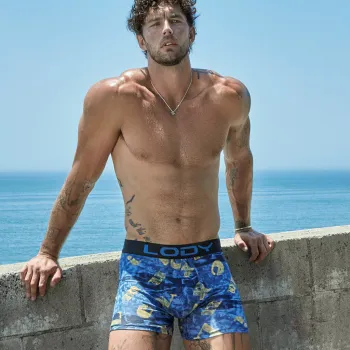 BOXER ALGODON/LYCRA ESTAMPADO LETRAS T.S AL XL