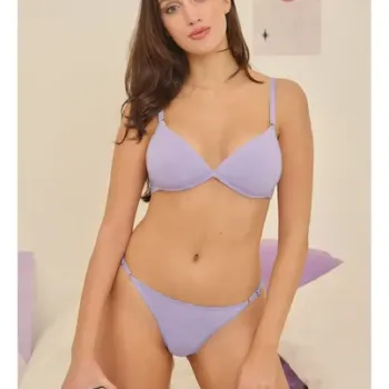 CONJUNTO ALGODON/LYCRA TRIANGULO ARMADO TANGALESS T.85AL100