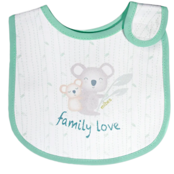 BABERO MEDIANO ABROJO LATERAL SUBLIMADO KOALA FAMILY