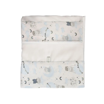 SABANA  CON GUARDA ESTAMPADA EN INTERLOCK MOTIVOS SURTIDOS