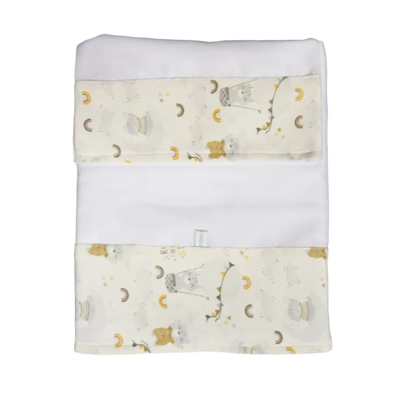 SABANA  CON GUARDA ESTAMPADA EN INTERLOCK MOTIVOS SURTIDOS