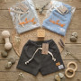 SHORT BEBE WAFLE C/ CORDON LISO T.2 AL 6