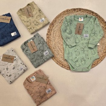 BODY ESTAMPADO BEBA Y BEBE M/L