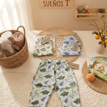 PANTALON ALG. BB C/ PUÑO ESTAMPADO 