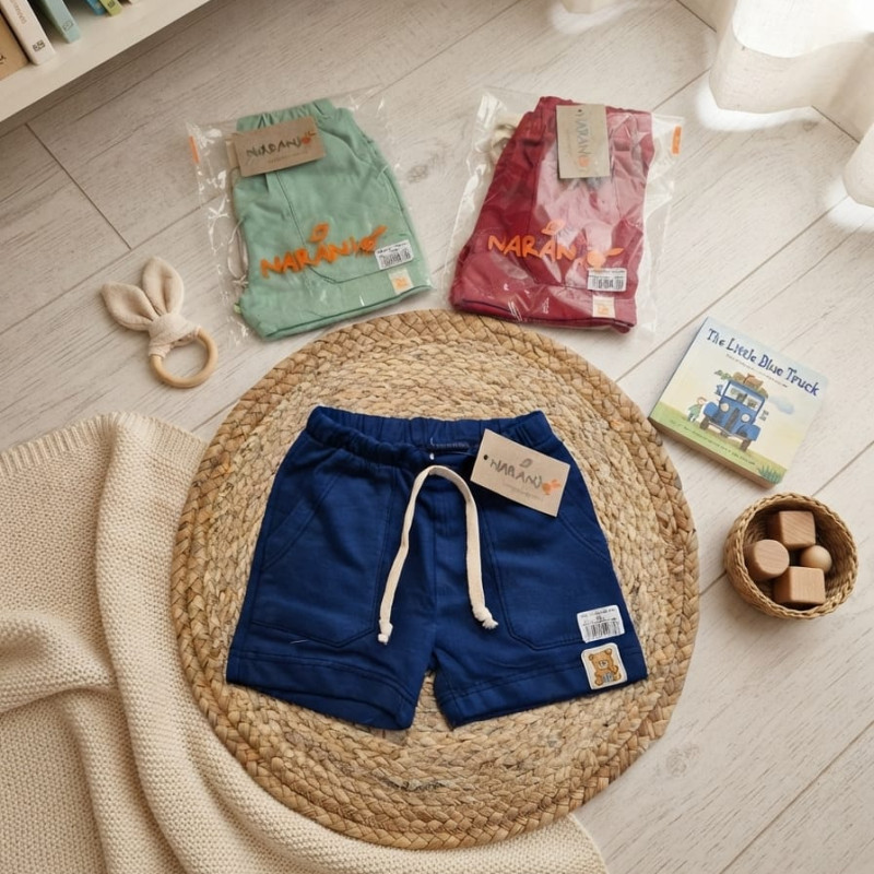 SHORT BEBE JERSEY BOLSILLO LISO T.2 AL 6