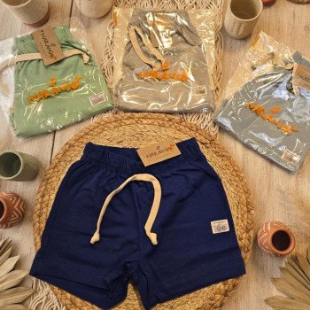 SHORT LISO NIÑO JERSEY CON CORDON T.4 AL 12