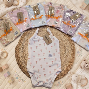 BODY ESTAMPADO C/ BRETEL ALGODON Y LYCRA  T.0 AL 4