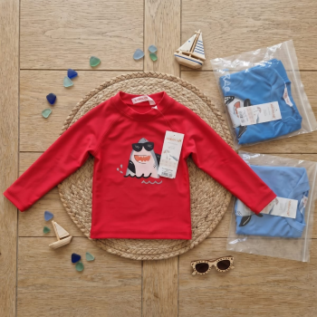 REMERA COMBINADA BEBE UV C/ ESTAMPA T.0 AL 4
