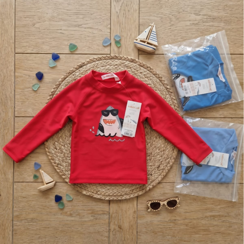 REMERA COMBINADA BEBE UV C/ ESTAMPA T.0 AL 4