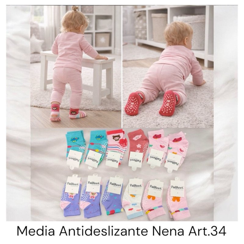 MEDIAS ANTIDESLIZANTES LISAS/ESTAMP/OREJ