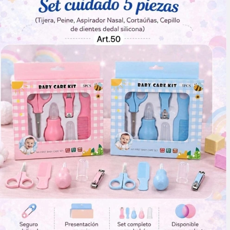 CAJA DE HIGIENE 5 PIEZAS C/ ASPIRADOR NASAL